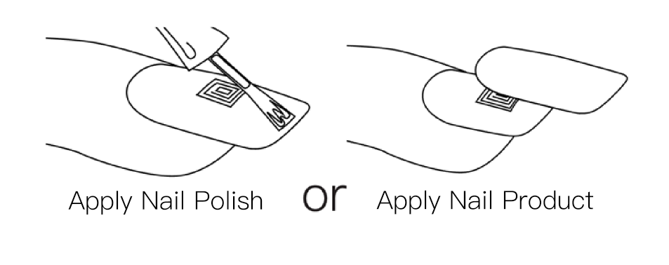 Application Step: Apply nail polish or nail product o
